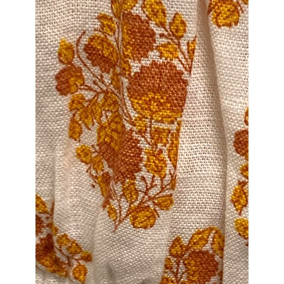 J.Crew smocked 100% linen dress in gathered floral sz 2 NWOT - Picture 7 of 12